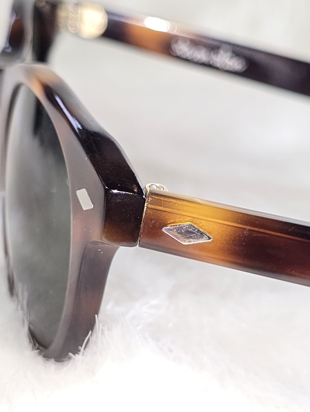 Steven Alan Thayer Vintage Brown Tortoise Shell Round Unisex Sunglasses - Picture 10 of 11